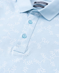 Regular Fit Mercerized Printed Polo Shirt
