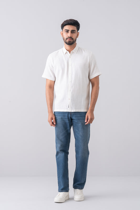 Regular Fit Solid Casual Shirt