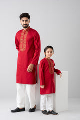 Regular Fit Embroidered Semi-Formal Panjabi