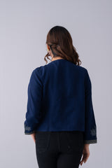 Embroidered Georgette Bolero Top