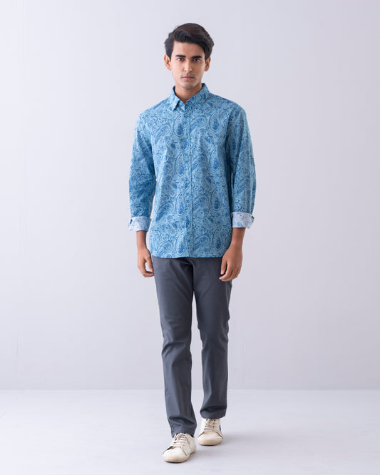 Relaxed Fit Printed Casual Shirt
