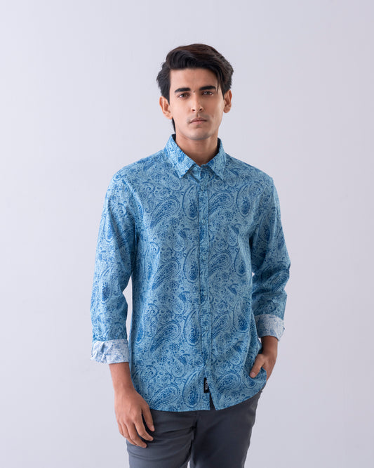 Relaxed Fit Printed Casual Shirt