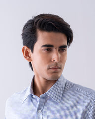 Regular Fit Micro Dobby Check Templeton Formal Shirt