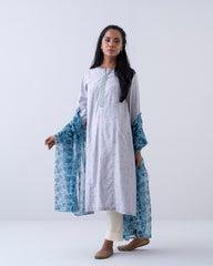 Smart Fit Embroidered Two-Piece Semi Formal Ethnic Set
