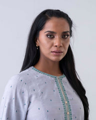 Smart Fit Embroidered Two-Piece Semi Formal Ethnic Set