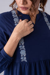 Tiered Design Full-Sleeve Knit Top