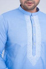 Regular Fit Semi-Formal Dobby Panjabi