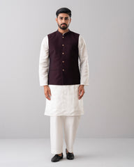 Regular Fit Blended Fabric Formal Waistcoat