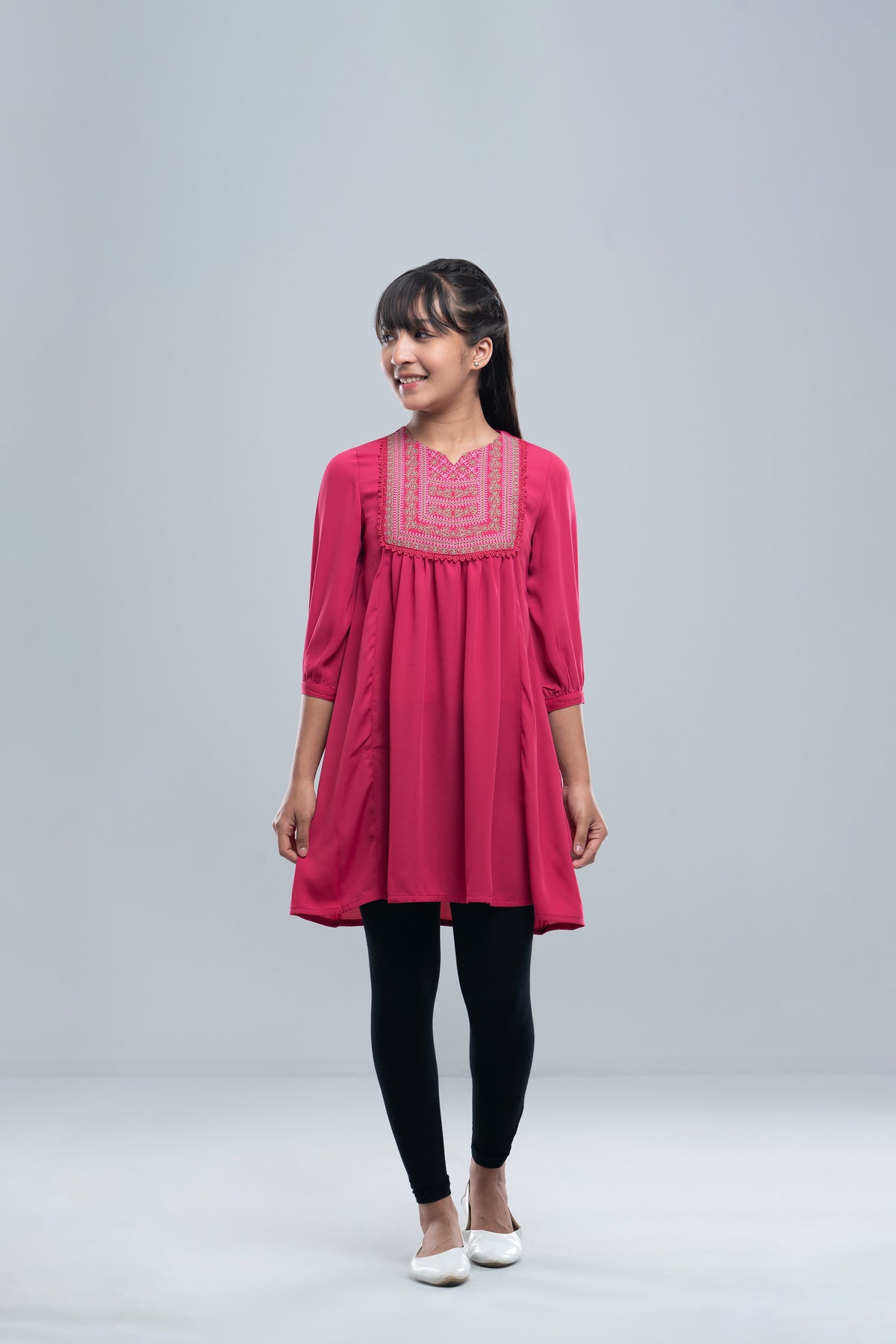Junior Girls' Ethnic Top (10-14 Years)