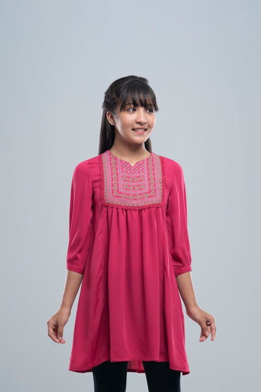 Junior Girls' Ethnic Top (10-14 Years)