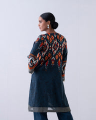 Relaxed Fit Embroidered Three-Piece Lawn with Chiffon Dupatta