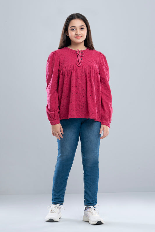 Junior Girls Western Fashion Top (10-14 Years)