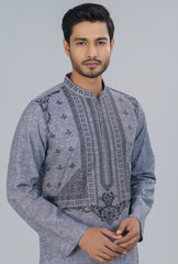 Cotton and Linen-Blended Panjabi
