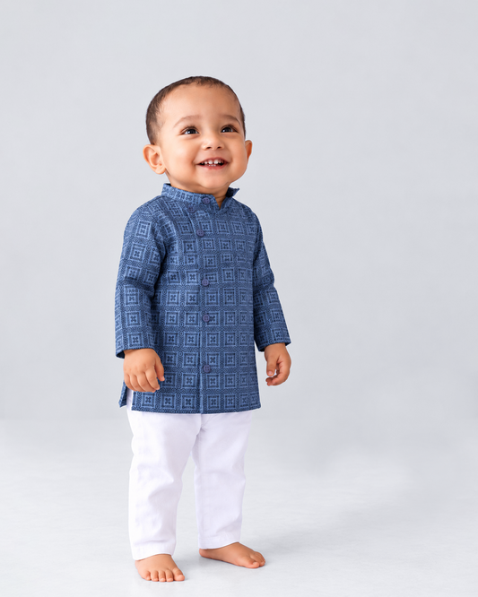 Newborn Boys' Panjabi Set (6-18 Months)