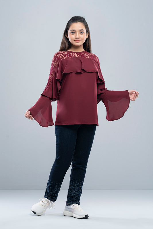 Junior Girls Evening Top (10-14 Years)