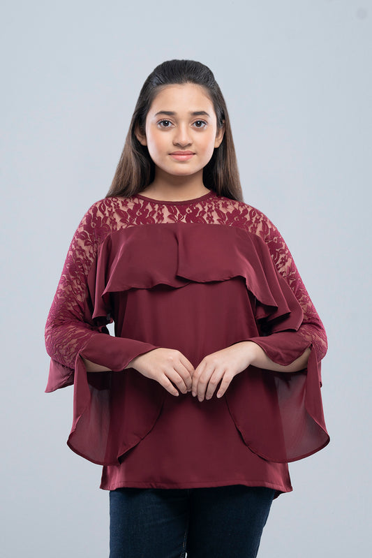 Junior Girls Evening Top (10-14 Years)