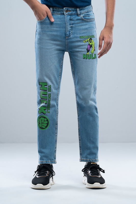 Junior Boys Denim Trouser (10-14 Years) - Marvel