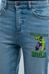 Junior Boys Denim Trouser (10-14 Years) - Marvel