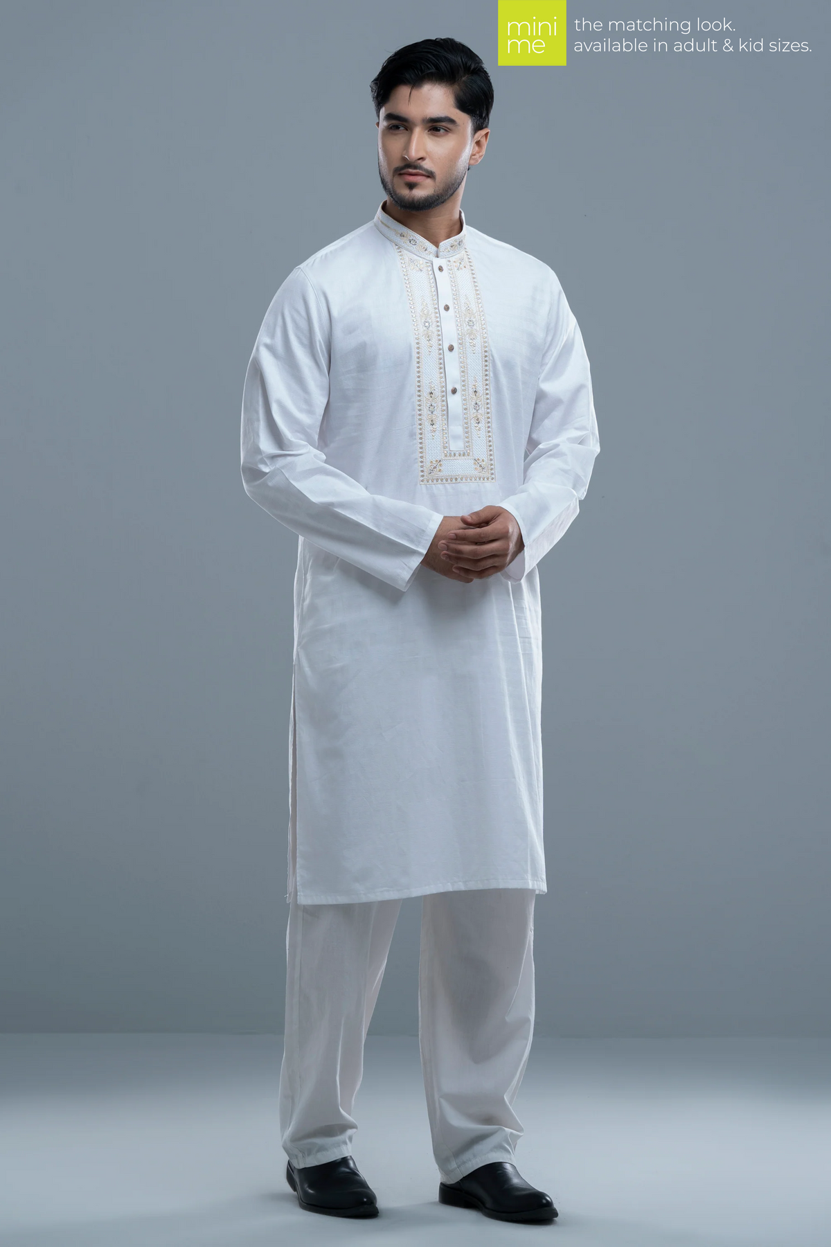 Regular Fit Embroidered Semi-Formal Panjabi