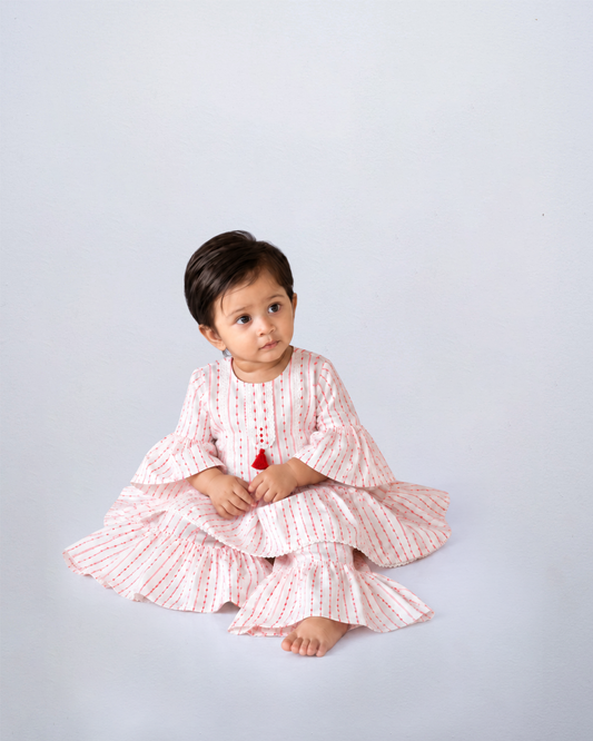 Newborn Girls' Ethnic Set (6-18 Months)