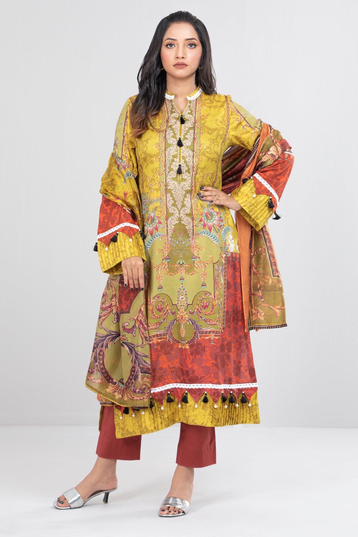 Smart Fit Printed Three Piece Lawn