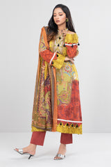 Smart Fit Printed Three Piece Lawn
