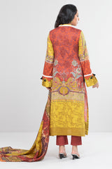 Smart Fit Printed Three Piece Lawn