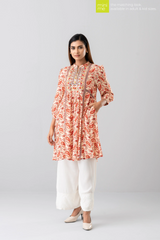 Smart Fit Embroidered Viscose Ethnic Kurti