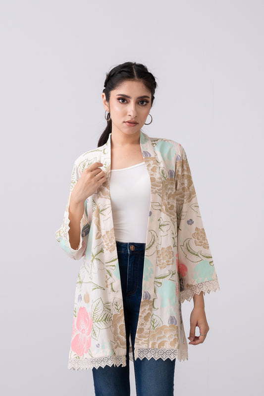 Regular Fit Georgette Bolero Top