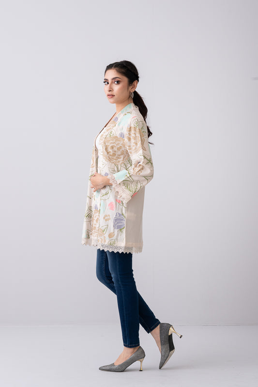 Regular Fit Georgette Bolero Top