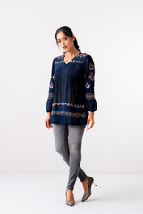 Floral Embroidered Fashion Top