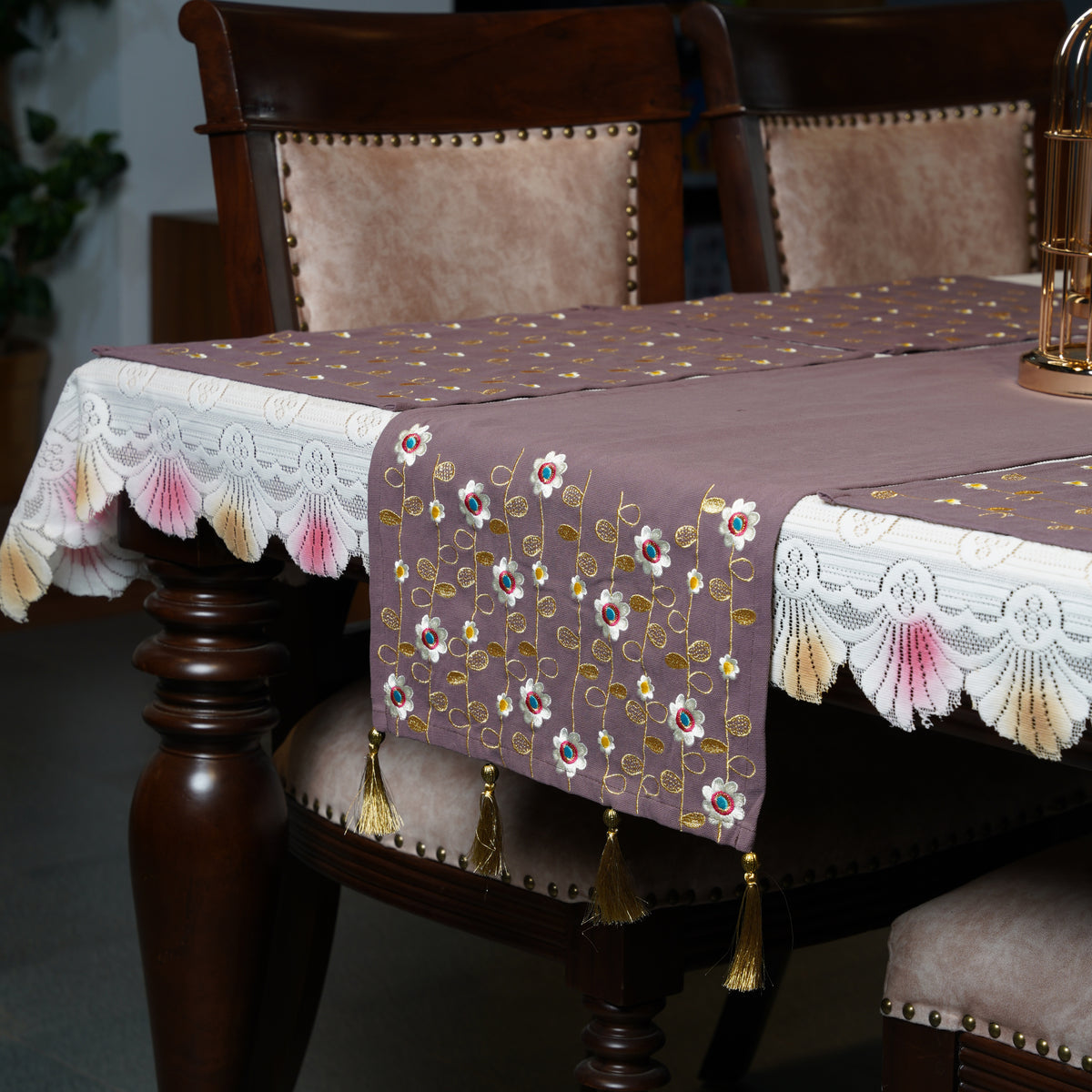 Rose Taupe Table Runner
